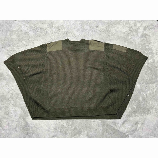 MILITARY KNIT PONCHO