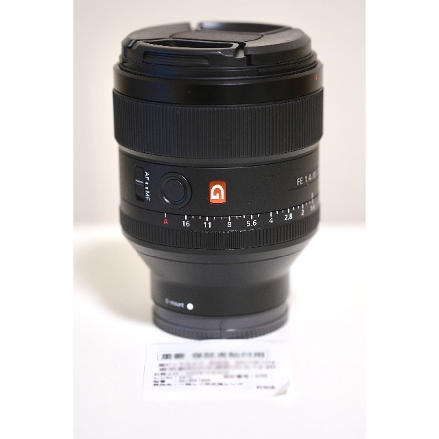 SONY(ソニー)の新品 Sony FE 85mm F1.4 GM ソニー レンズ　展示品・保証あり スマホ/家電/カメラのカメラ(レンズ(単焦点))の商品写真