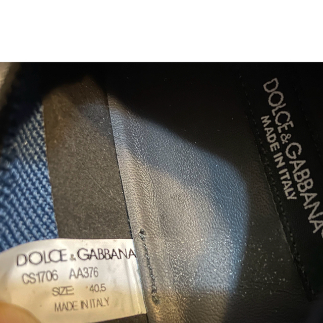 DOLCE&GABBANA(ドルチェアンドガッバーナ)のドルチェ＆ガッバーナD&Gスニーカー靴シューズ40.5ブルーSSポルトフィーノ メンズの靴/シューズ(スニーカー)の商品写真