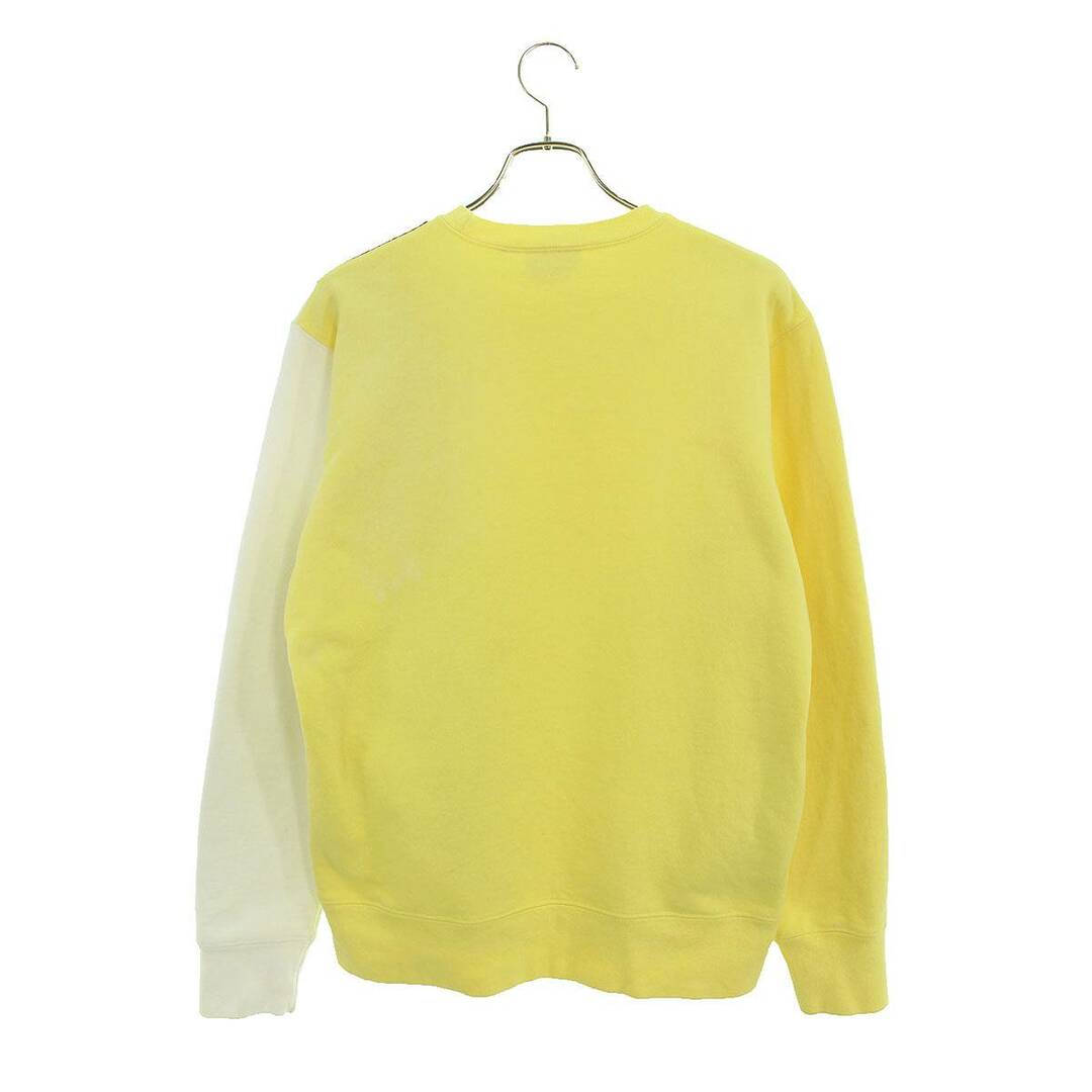 SUPREME シュプリーム 16SS Panelled Crewneck パネルロゴプリント クルーネックスウェット ホワイト/グリーン/レッド