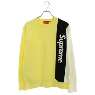 シュプリーム(Supreme)のシュプリーム 16SS Panelled Crewneck Sweat ロゴパネルクルーネックスウェット メンズ M(スウェット)