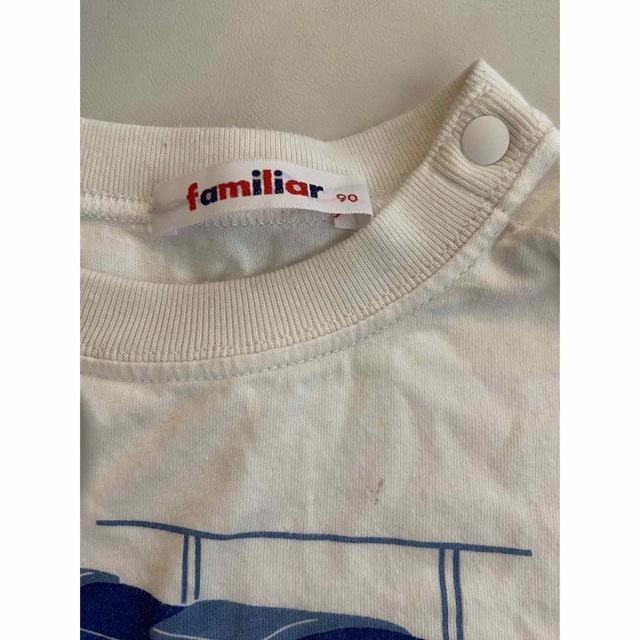 familiar(ファミリア)のファミリア　familiar 電車　プリント　Tシャツ　90センチ キッズ/ベビー/マタニティのキッズ服男の子用(90cm~)(Tシャツ/カットソー)の商品写真