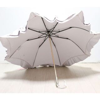 新品【ケイトスペード 】折り畳み傘 晴雨兼用 フリル二層張り刺繍 一級遮光生地