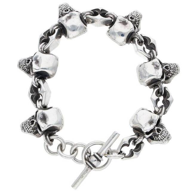 【50%OFF】 SKULL クレイジーピッグ - PIG CRAZY LINK/スカルリンク メンズ スカルブレスレット ブレスレット 【50%OFF】 SKULL クレイジーピッグ - PIG CRAZY LINK/スカルリンク メンズ スカルブレスレット ブレスレット
