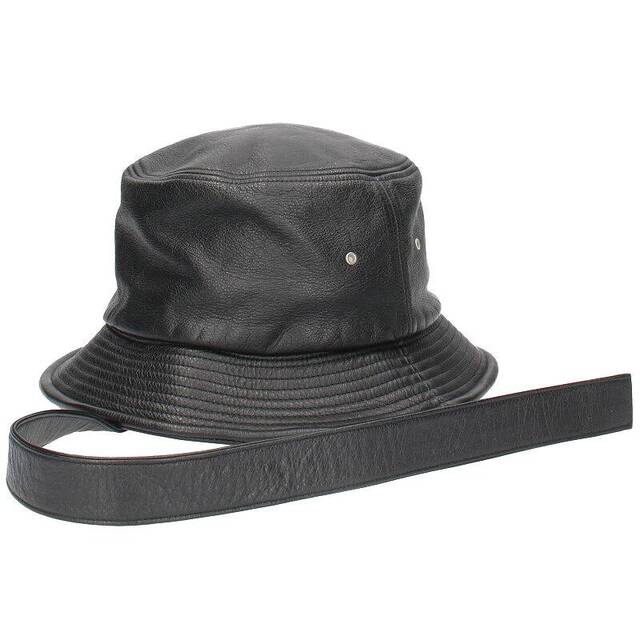 ピースマイナスワン PMO LEATHER BUCKET HAT #1 レザーバケットハット帽子 メンズ 1