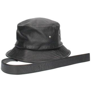 ピースマイナスワン PMO LEATHER BUCKET HAT #1 レザーバケットハット帽子 メンズ