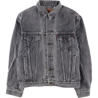 リーバイス(Levi's)の古着 リーバイス Levi's 70503-02 ユーロモデル ブラック デニムジャケット Gジャン メンズXL /eaa310356(Gジャン/デニムジャケット)