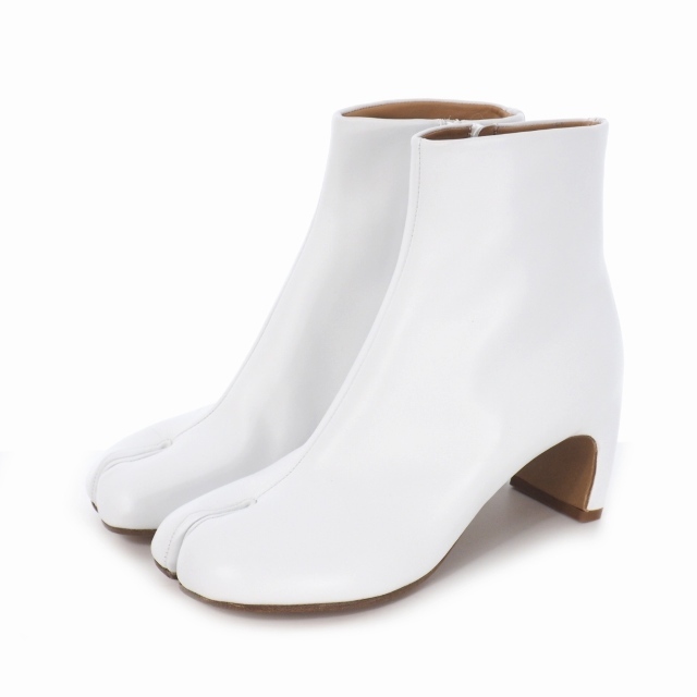 2022年新作 Martin Maison Margiela 白 ブーツ アンクル 足袋 レザー