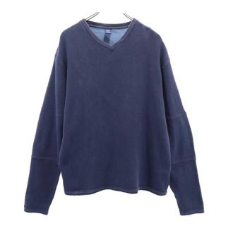 ギャップ(GAP)のギャップ Vネック 長袖 Tシャツ L 紺系 GAP ロンT メンズ 【中古】  【230201】(Tシャツ/カットソー(半袖/袖なし))