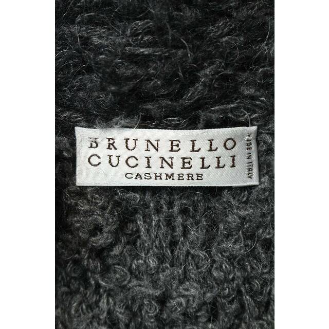 BRUNELLO CUCINELLI(ブルネロクチネリ)のブルネロクチネリ ダブルボタンカシミアブレンドニットロングコート レディース M レディースのジャケット/アウター(その他)の商品写真