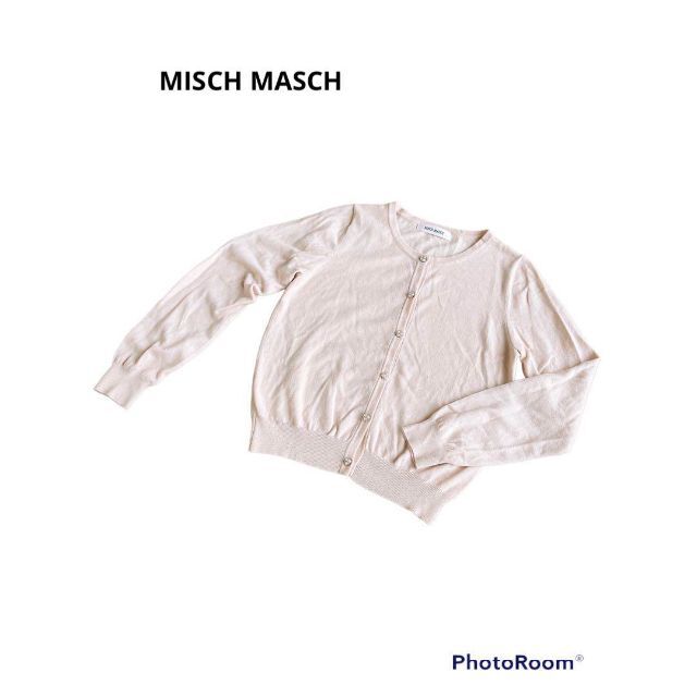 MISCH MASCH(ミッシュマッシュ)の【MISCH MASCH】ミッシュマッシュ カーディガン  うすピンク レディースのトップス(カーディガン)の商品写真