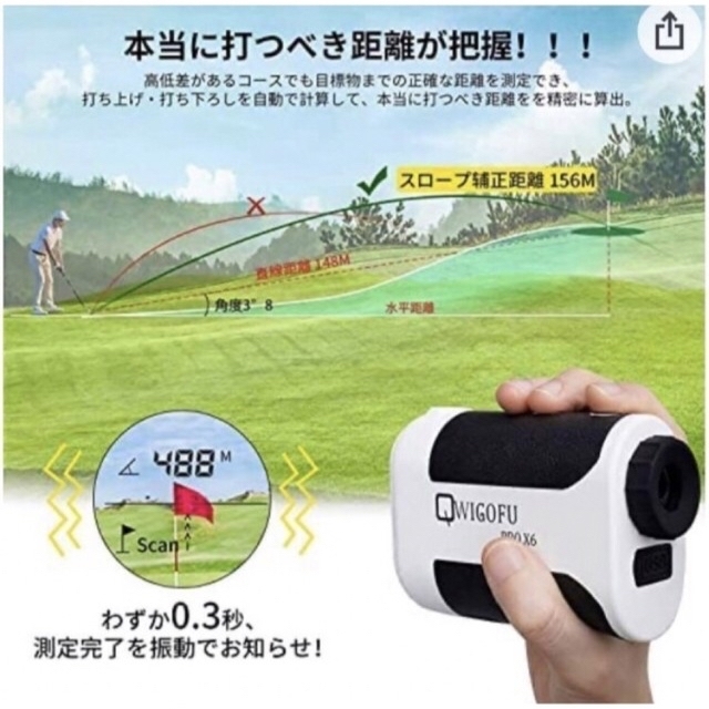 LASER RANGE FINDER ゴルフ距離計測器 チケットのスポーツ(ゴルフ)の商品写真
