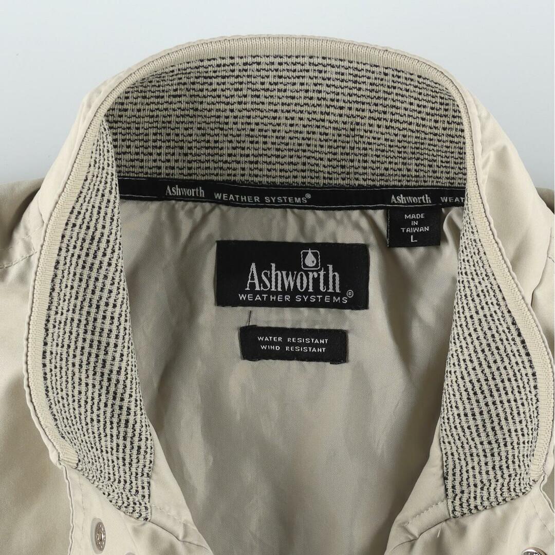 Ashworth(アシュワース)の古着 Ashworth 半袖 ハーフジップ ウォームアッププルオーバー メンズXL /eaa311934 メンズのジャケット/アウター(ナイロンジャケット)の商品写真