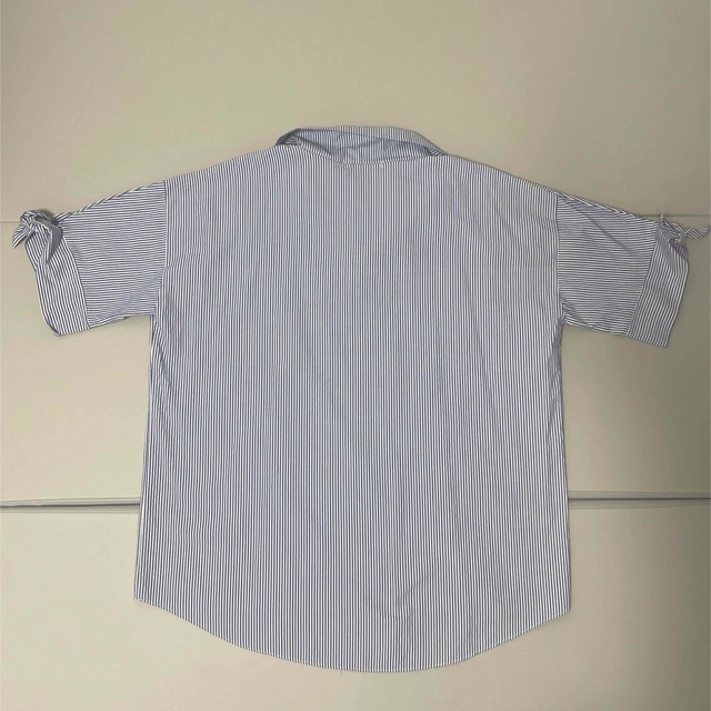 レディース トップス シャツ ブラウス ネイビー ストライプ  レディースのトップス(シャツ/ブラウス(半袖/袖なし))の商品写真