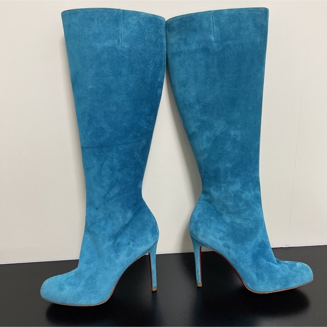 Christian Louboutin スウェードロングブーツ36 レアカラー - agedor.ma
