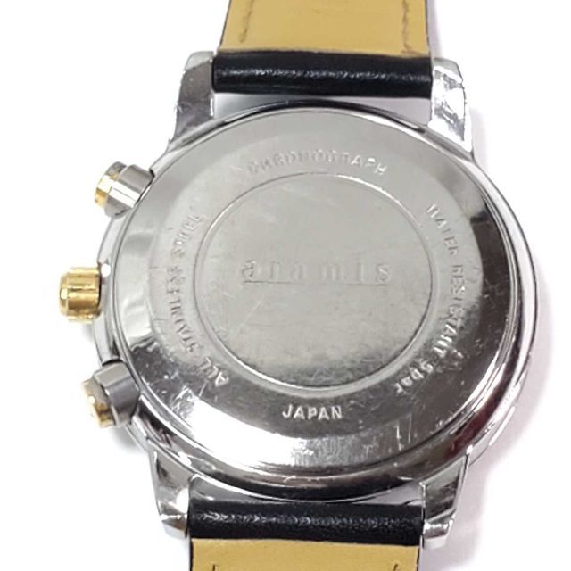 Aramis(アラミス)のaramis　アラミス　クロノグラフ　ホワイト文字盤　5bar メンズの時計(腕時計(アナログ))の商品写真