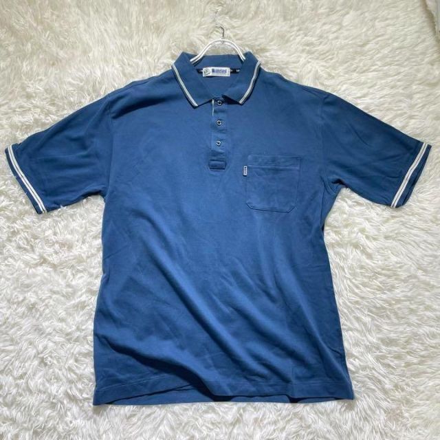 【Lake land】レイクランド(XL)ポロシャツ/半袖シャツ/襟付きシャツ