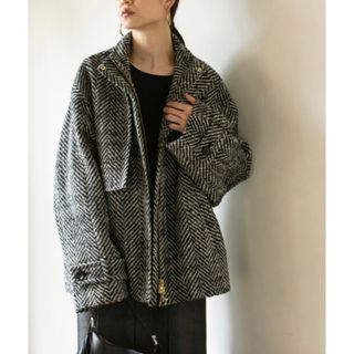 ノーブル(Noble)の完売Spick&Span NOBLEビッグヘリンボーンショートブルゾン(ブルゾン)