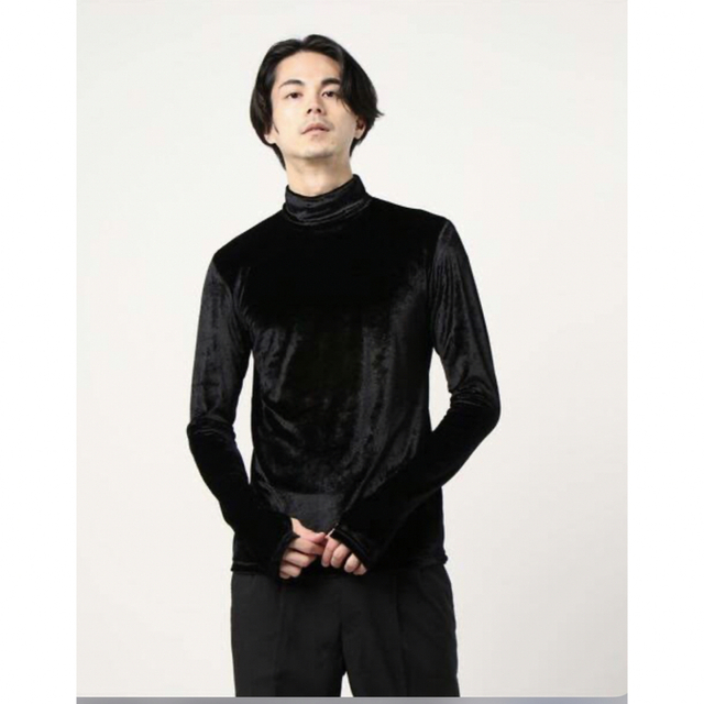 JOHN LAWRENCE SULLIVAN(ジョンローレンスサリバン)のサリバン　VELVET TURTLE NECK TOP 20aw メンズのトップス(ニット/セーター)の商品写真