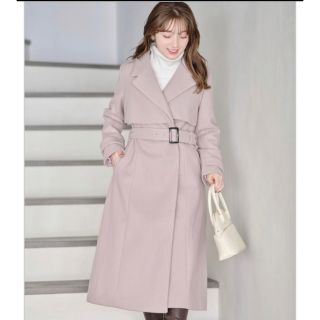 トッコクローゼット(TOCCO closet)のベルト付きヨークデザインロングコート(ロングコート)