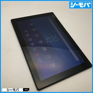 ソニー(SONY)の◆R625SIMフリーXperia Z4 Tablet SOT31黒中古訳有(タブレット)