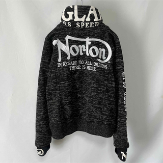 ノートン(Norton)のNorton ノートン スエット ジャケット ジップアップ 刺繍ロゴ 2way(スウェット)