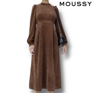 マウジー(moussy)の【MOUSSY】CORDUROY PUFF SLEEVE ドレス(ロングワンピース/マキシワンピース)