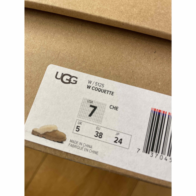 UGG(アグ)の新品未使用 UGG アグ COQUETTE 5125 チェスナット 24cm レディースの靴/シューズ(スリッポン/モカシン)の商品写真