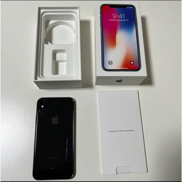 iPhone Xブラック256G本体SiMフリー