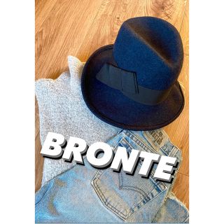 ブロンテ(Bronte)のBRONTE wool 100% フェルト中折れハット(ハット)