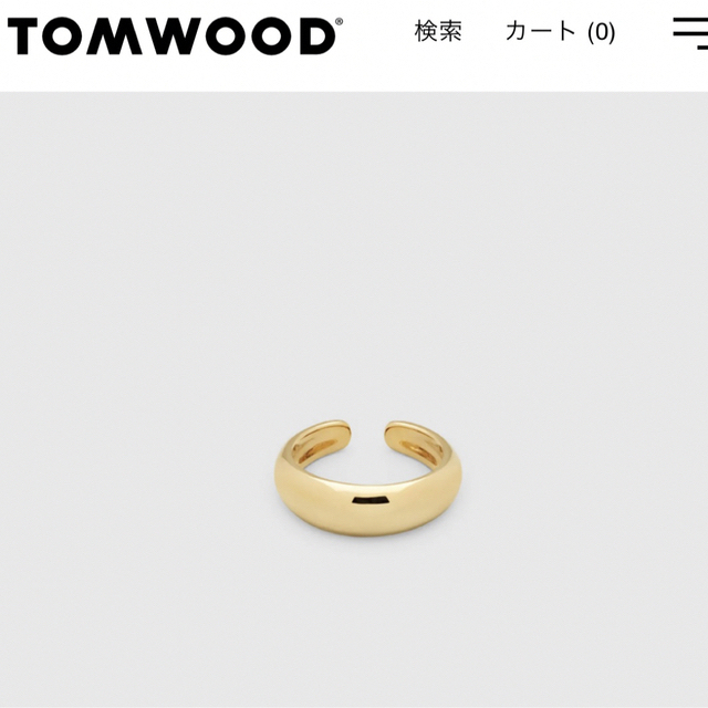 新品 TOM WOOD トムウッド EAR CUFF イヤーカフ ゴールド