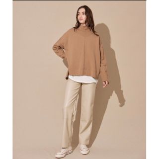 アリシアスタン(ALEXIA STAM)のalexiastam BrushedBack Eco Leather Pants(カジュアルパンツ)