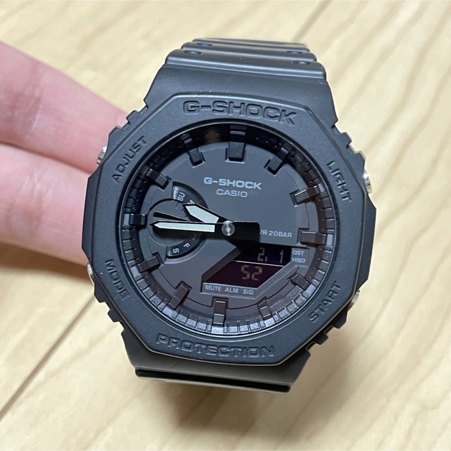 G-SHOCK(ジーショック)のCASIO G-SHOCK GA-2100-1A1カシオーク カシオ ブラック メンズの時計(腕時計(アナログ))の商品写真