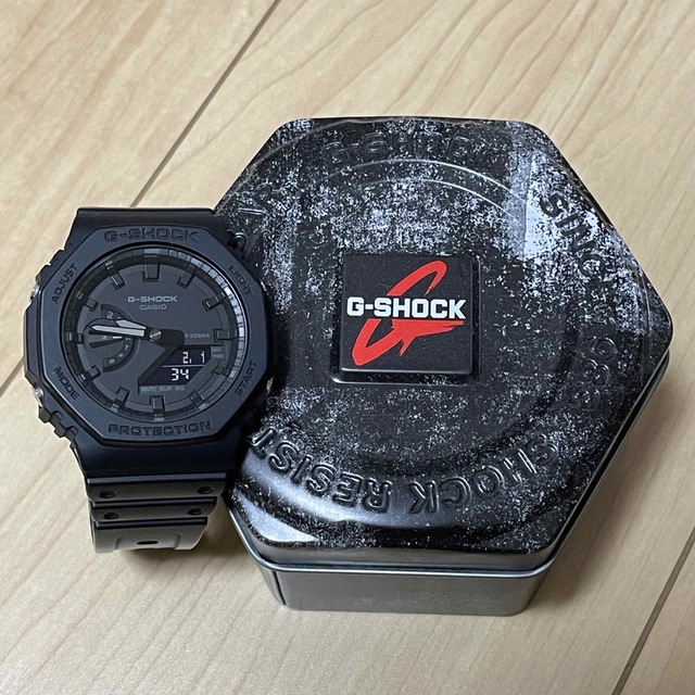 G-SHOCK(ジーショック)のCASIO G-SHOCK GA-2100-1A1カシオーク カシオ ブラック メンズの時計(腕時計(アナログ))の商品写真