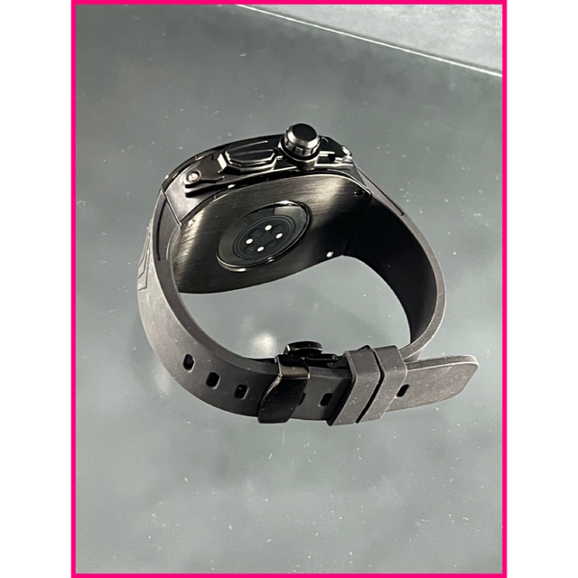 Apple Watch(アップルウォッチ)の再入荷　49mm ウルトラ用　ブラックステンレスケースベルトセット メンズの時計(その他)の商品写真