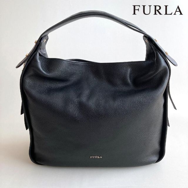 Furla(フルラ)のFURLA フルラ エヴァ ホーボー ショルダーバッグ ブラック 2way レディースのバッグ(ショルダーバッグ)の商品写真