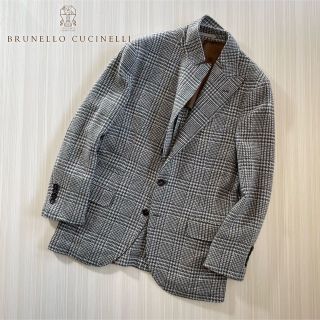 ブルネロクチネリ(BRUNELLO CUCINELLI)のH92★美品★極上カシミヤブレンド テーラードジャケット ブルネロクチネリ(テーラードジャケット)