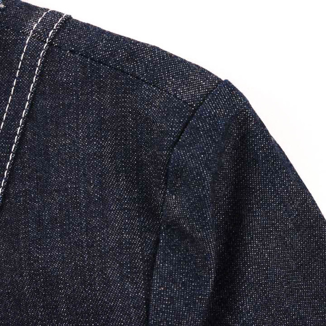 経典ブランド 【美品】Rene 34 ルネ ノーカラーデニムジャケット G
