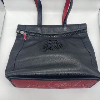 Christian Louboutin クリスチャンルブタン  KALOUBI リュック・デイパック 3185156 ナイロン レザー  ブラック   巾着型 2WAY トートバッグ バックパック 【本物保証】