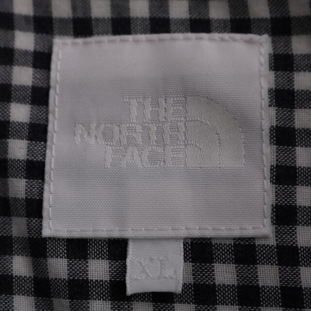 THE NORTH FACE(ザノースフェイス)のザ・ノースフェイス 長袖シャツ チェック柄 胸ポケット トップス アウトドア メンズ XLサイズ ブラック THE NORTH FACE メンズのトップス(シャツ)の商品写真