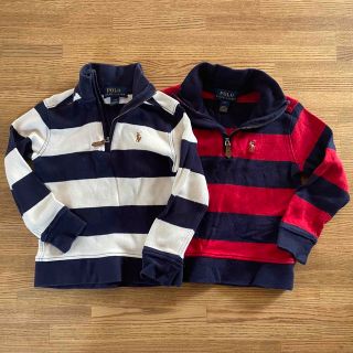 ポロラルフローレン(POLO RALPH LAUREN)のラルフローレン　スエットハーフジッパー　2T(Tシャツ/カットソー)