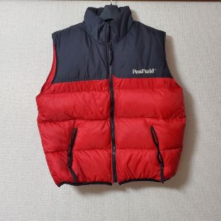 PENFIELD 襟ムートン レザーヨーク ヒッコリーストライプ ダウンベスト