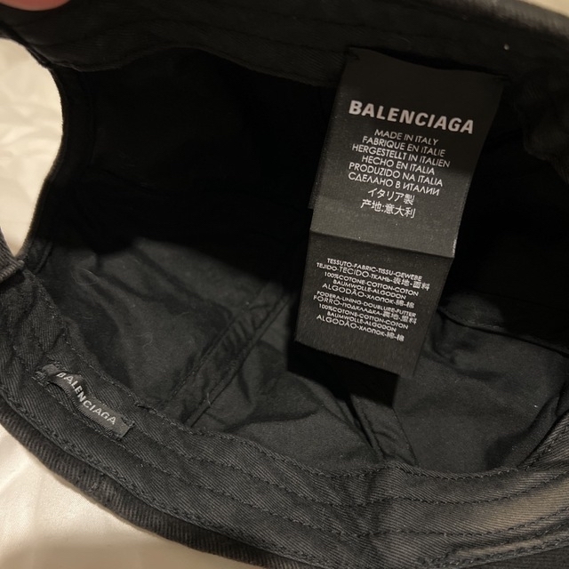 Balenciaga(バレンシアガ)のBALENCIAGA WFPブラックキャップ メンズの帽子(キャップ)の商品写真