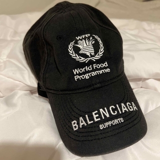 バレンシアガ(Balenciaga)のBALENCIAGA WFPブラックキャップ(キャップ)
