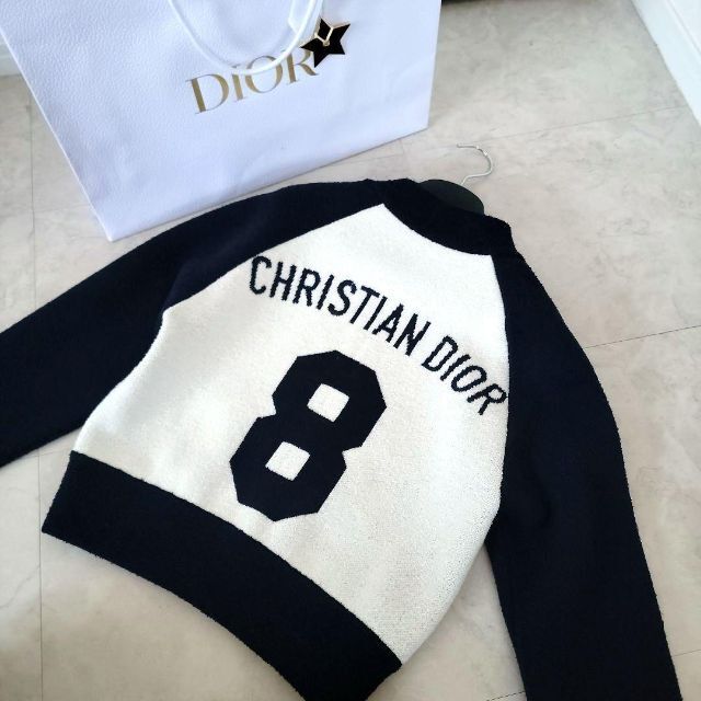 優先配送 Dior⭐現行品 8 ロゴニット ジャンパー ジャケット ブルゾン