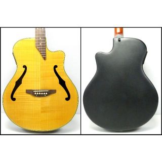 ⭕美品 fホール 虎杢 激渋 エレアコ ケース付 アコースティック ... ⭕美品 fホール 虎杢 激渋 エレアコ ケース付 アコースティックギター アコギ