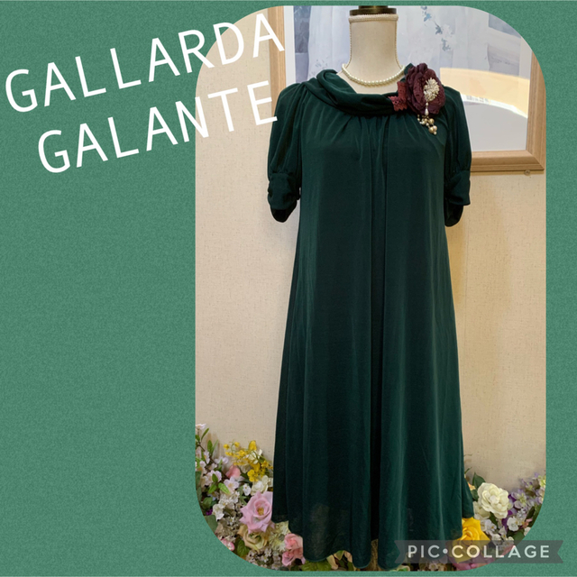 GALLARDA GALANTE(ガリャルダガランテ)のGALLARDA GALANTE 神秘の森のたっぷりドレープチュニックワンピース レディースのワンピース(ロングワンピース/マキシワンピース)の商品写真