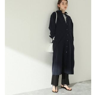 ジャーナルスタンダード(JOURNAL STANDARD)の【美品】コットンロングシャツワンピース(ひざ丈ワンピース)