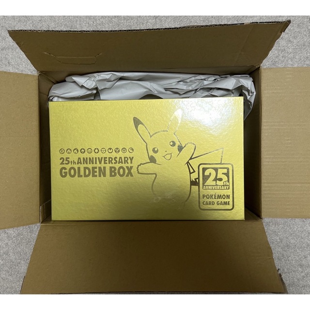【在庫あり/即出荷可】 ポケモン - 25周年 Amazon産！未開封！シュリンク付き！ポケモンカードゴールデンbox Box+デッキ+パック