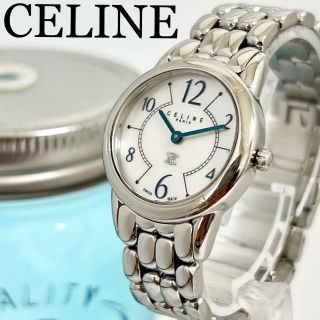 277 CELINE セリーヌ時計　レディース腕時計　ラウンド型　ピンク　箱付き